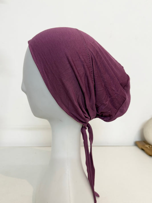 MAUVE Tie cap (full coverage)