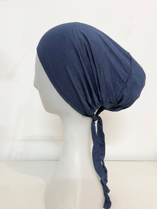 DEEP DENIM Tie cap (full coverage)