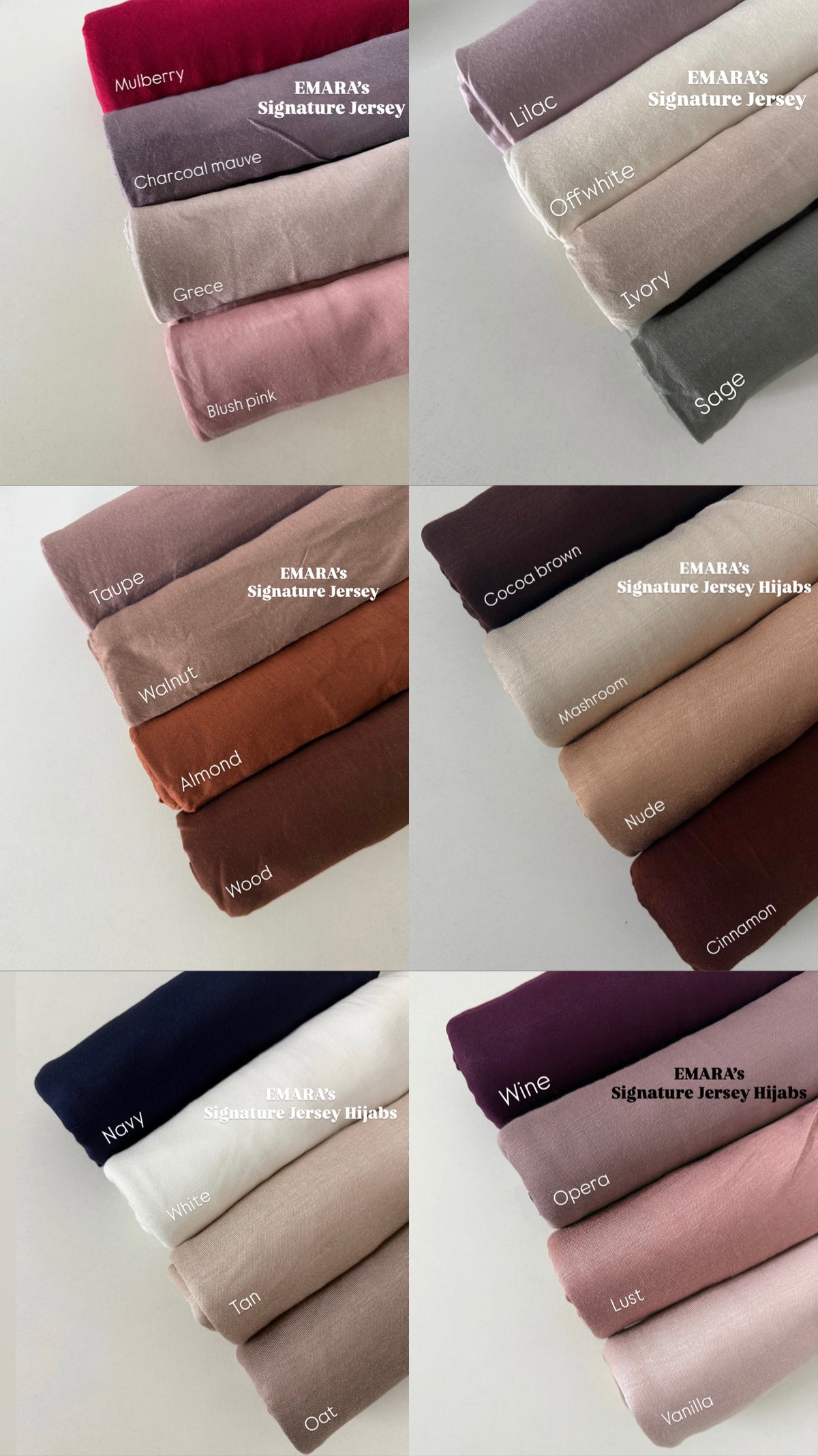 Emara’s Signature Jersey (PACK OF 24 assorted colours)