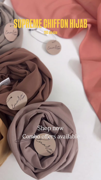BLACK SUPREME CHIFFON